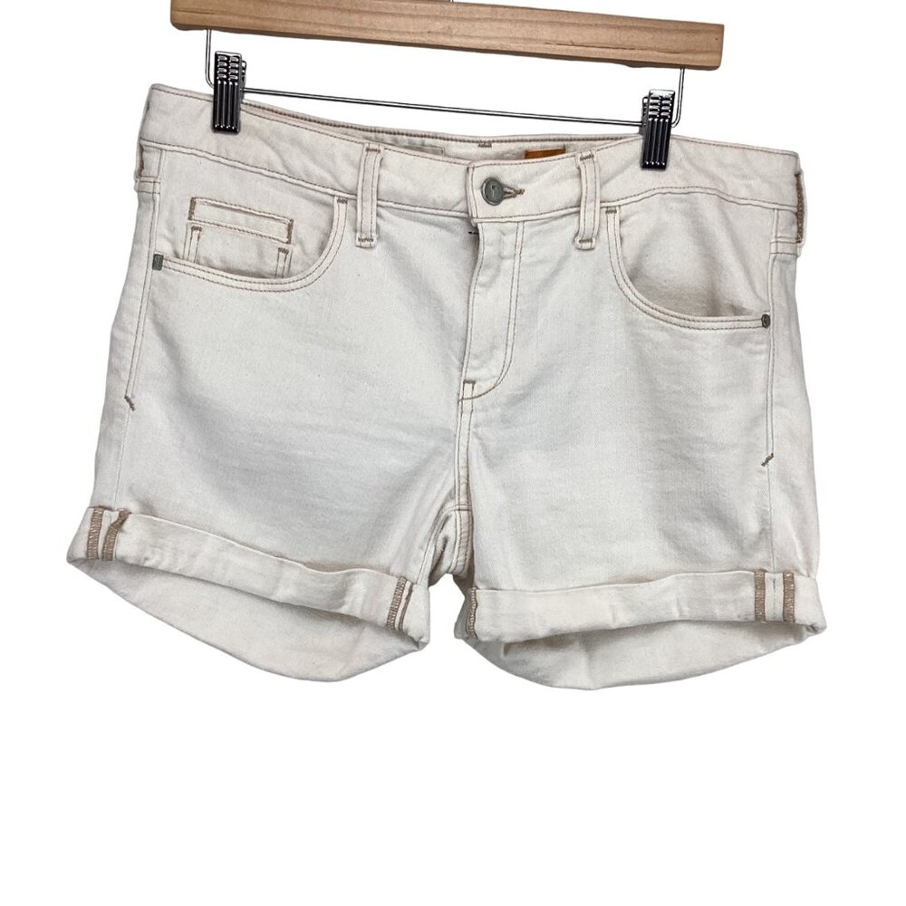 Pilcro and The Letterpress‎ Denim Shorts Size 30 Stet Fit Jean Roll-Up Cuffs